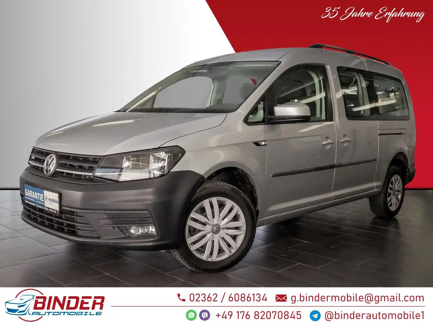 Volkswagen Caddy Maxi Trendline 4x4*7 SITZE*GARANTIE*TOP* Silber - 1
