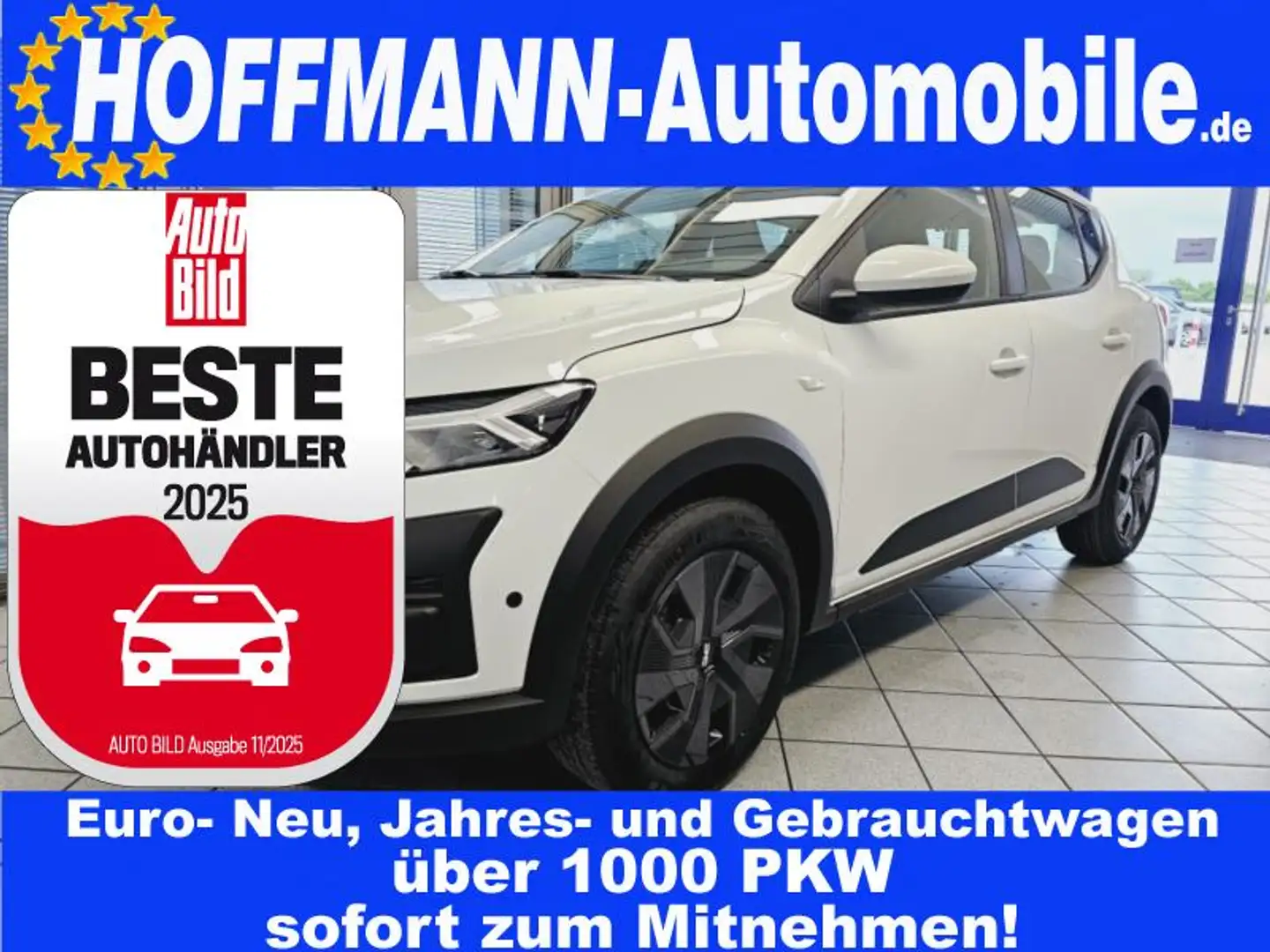 Dacia Sandero Stepway LED-Scheinw.,Kamera,Tempomat,NSW Weiß - 1