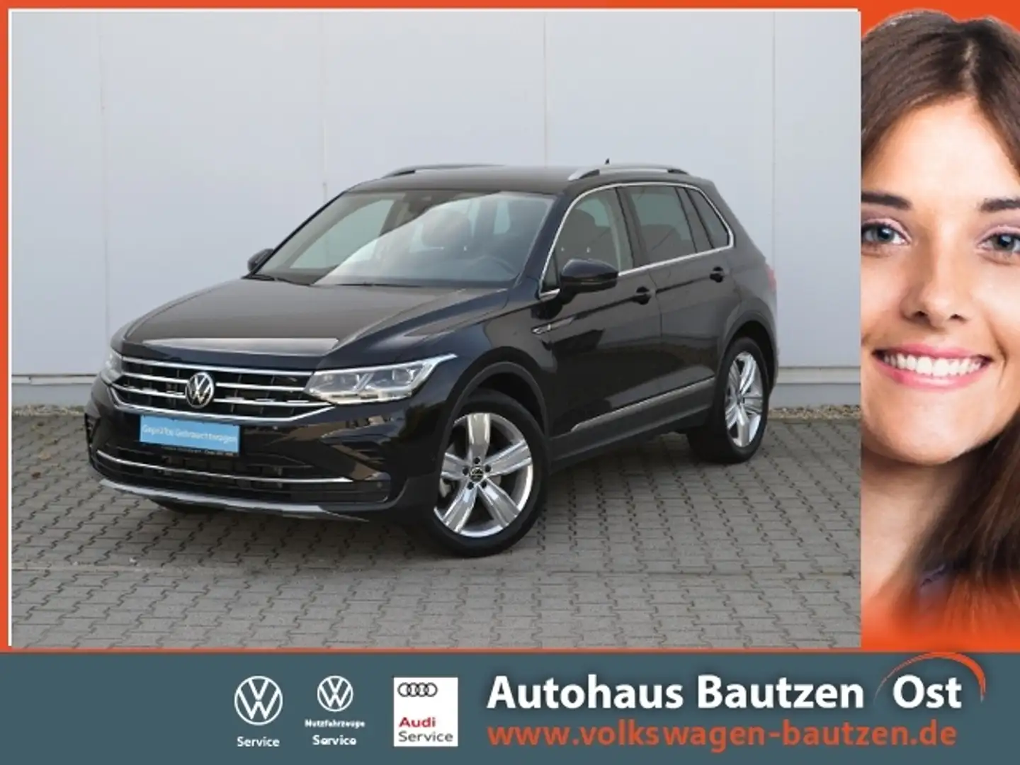 Volkswagen Tiguan 2.0 TDI DSG Elegance SPORT/AHK/STAND-HZ/19-ZOLL/S Schwarz - 1
