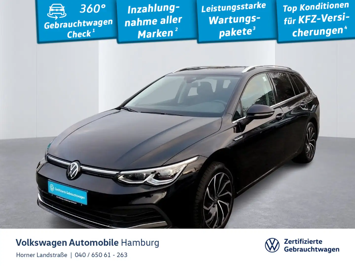 Volkswagen Golf Variant Golf VIII Variant Style 2.0 TDI DSG Navi Sitzhzg Schwarz - 1