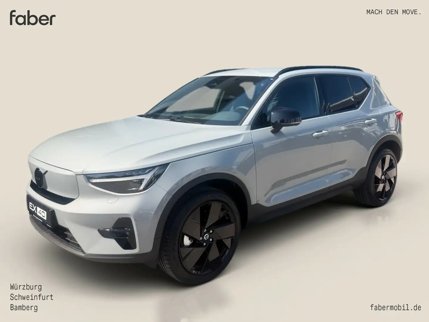 Volvo EX40 Extended Range RWD Plus Black Edition Grau - 2