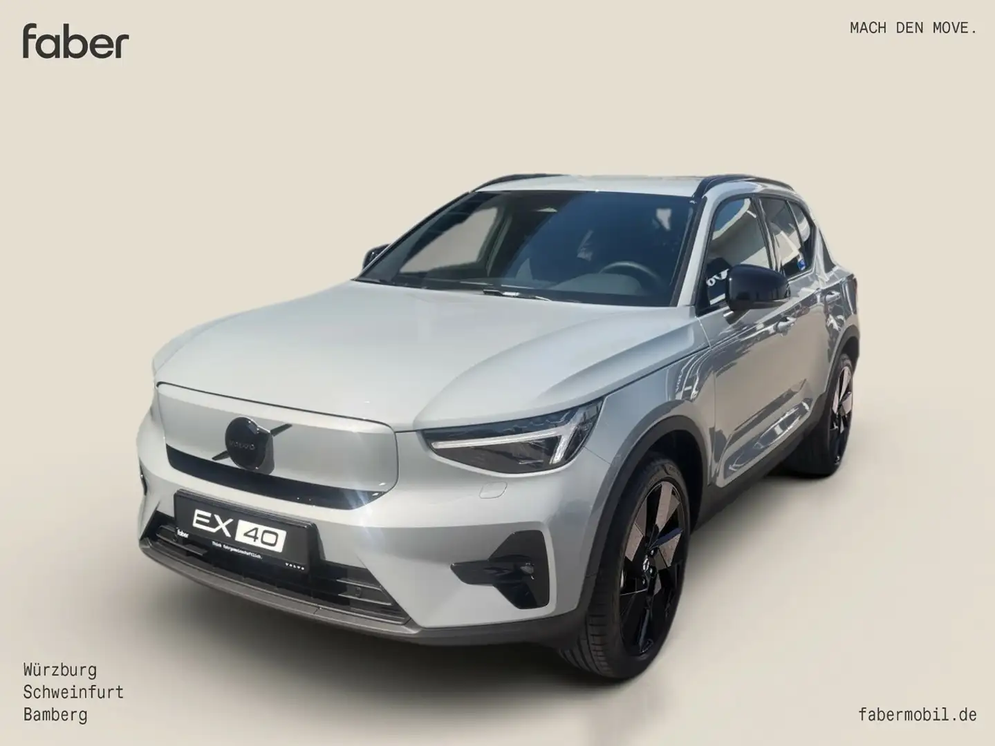 Volvo EX40 Extended Range RWD Plus Black Edition Grau - 1