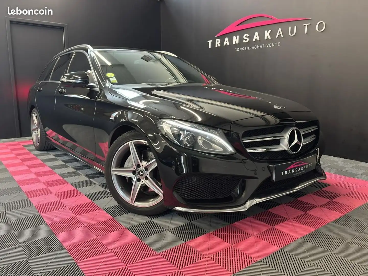 Mercedes-Benz C 220 MERCEDES BREAK 220d 9G-Tronic Sportline PACK AMG O Noir - 1