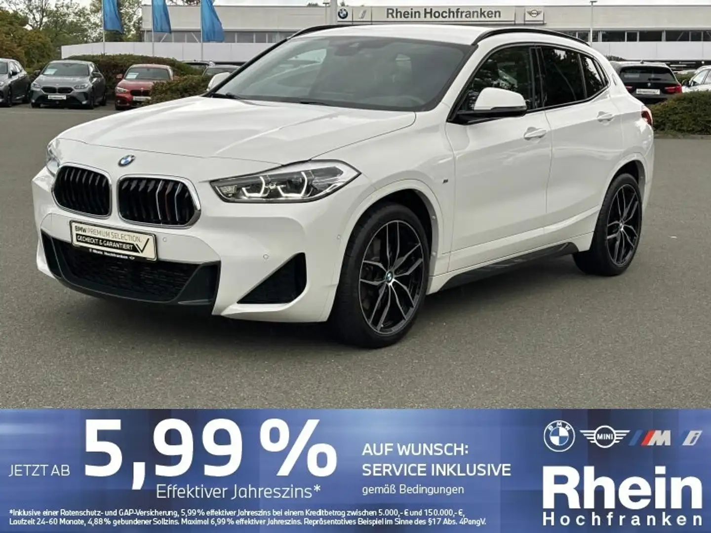 BMW X2 sDrive20i M Sport LED NAVIPLUS HUD AHK HiFi Blanc - 1