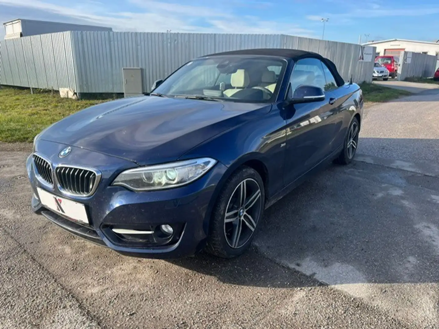 BMW 220 d Cabrio Automatik/Top Ausstattung Blau - 1