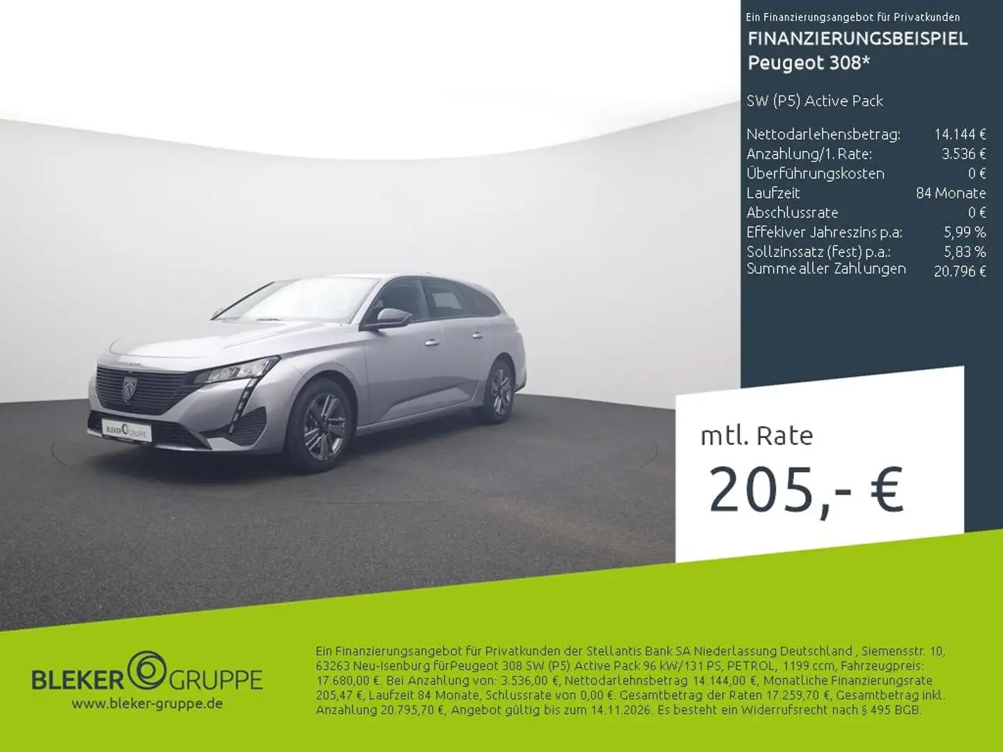 Peugeot 308 SW (P5) Active Pack Gris - 1