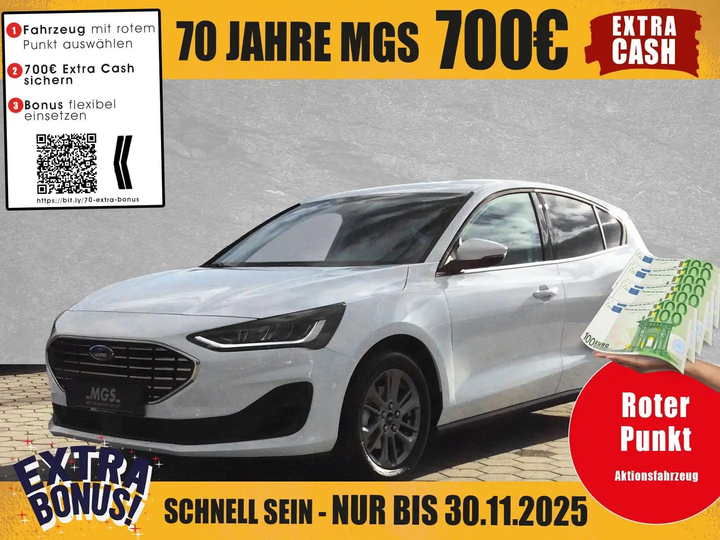 Ford Focus Titanium 1.0 EcoBoost #NAVI#KLIMA#DAB#S&S Weiß - 1