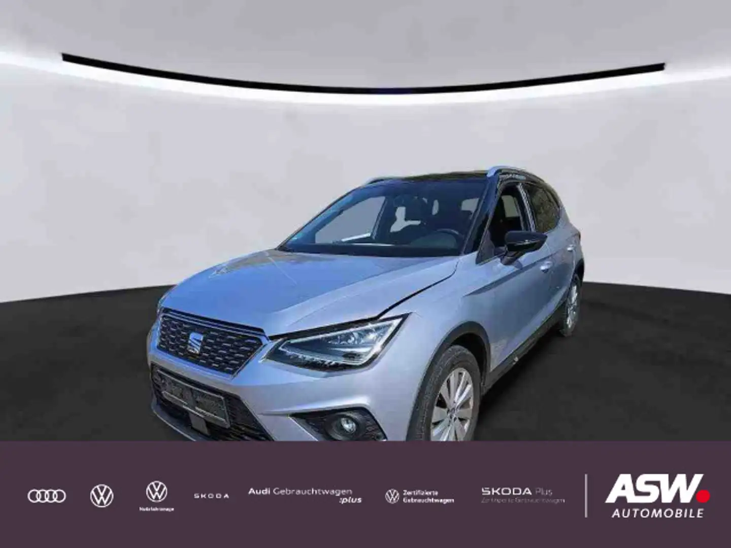 SEAT Arona Xcellence 1.0 TSI DSG LED Navi RFK ACC AHK Silber - 1