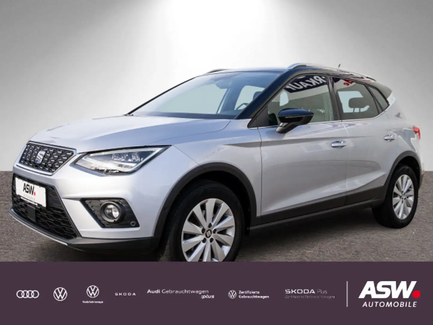 SEAT Arona Xcellence 1.0 TSI DSG LED Navi RFK ACC AHK Silber - 1