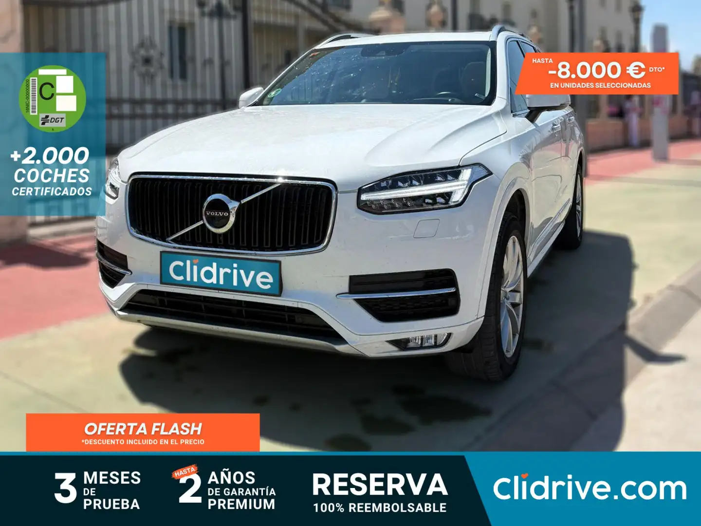 Volvo XC90 D5 Momentum 5pl. AWD 235 Aut. Blanco - 1
