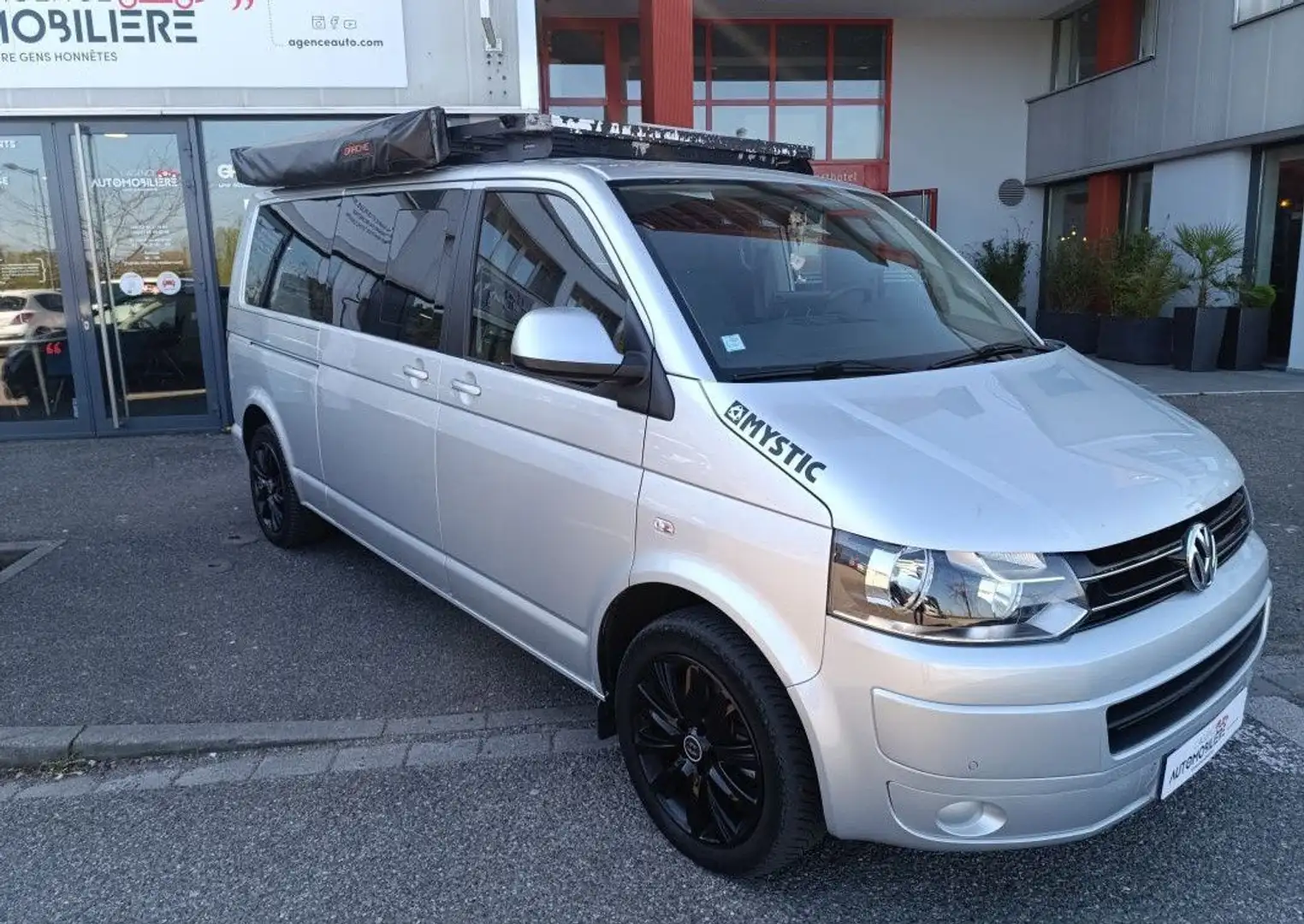 Volkswagen T5 II Caravelle 4-Motion 2.0 BiTDI 16V Long DSG7 180 cv Confort Line avec Tente Extérieure Gris - 1
