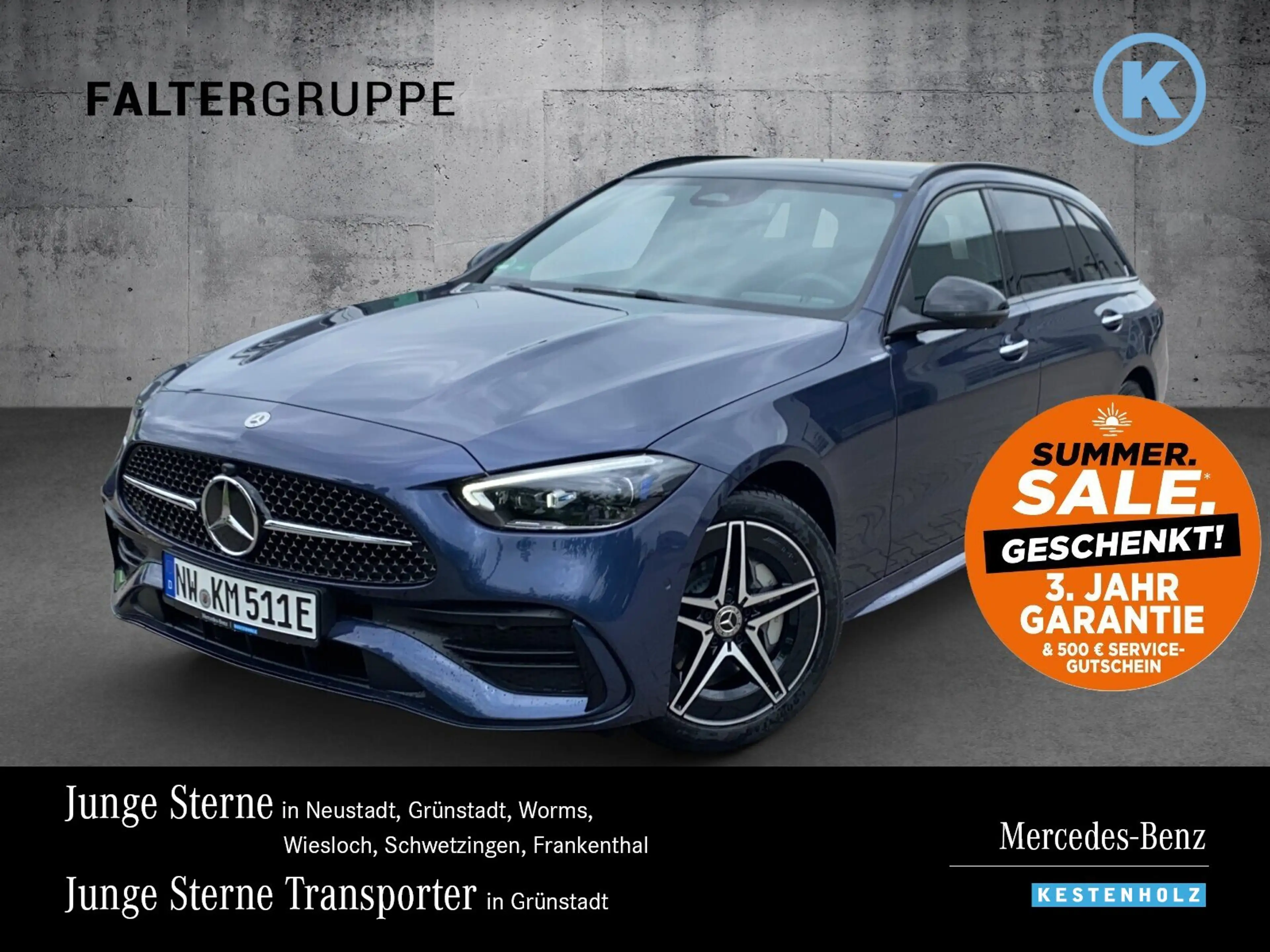Mercedes-Benz C 300 C 300 de T AMG+NIGHT+AHK+DISTRO+PANO+KEYLESS+360