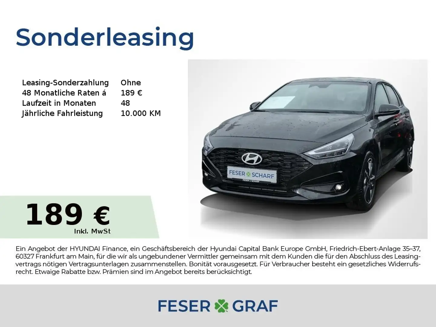 Hyundai i30 ADVANTAGE NAVI KAMERA LED CARPLAY SHZ LHZ Schwarz - 1