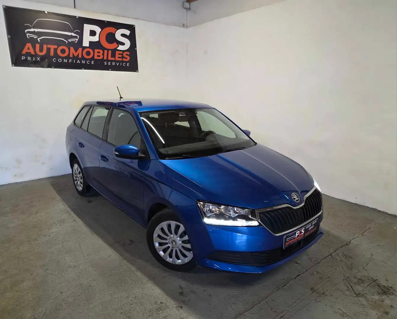 Skoda Fabia SW 1.0 TSI*PDC*CLIM*GARANTIE 12 MOIS Blauw - 1