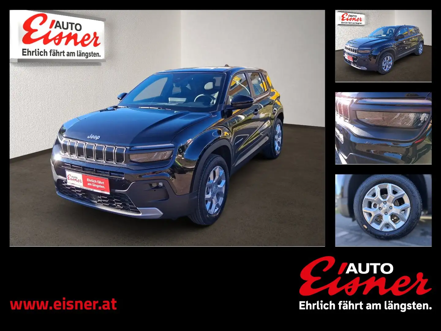 Jeep Avenger 1.2 T-GDI Altitude Fernlichtass. Kam. Schwarz - 1
