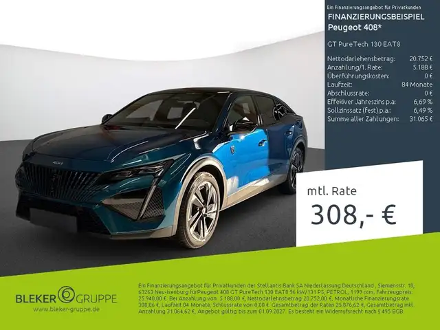 2023 Peugeot 408 in Blue for sale