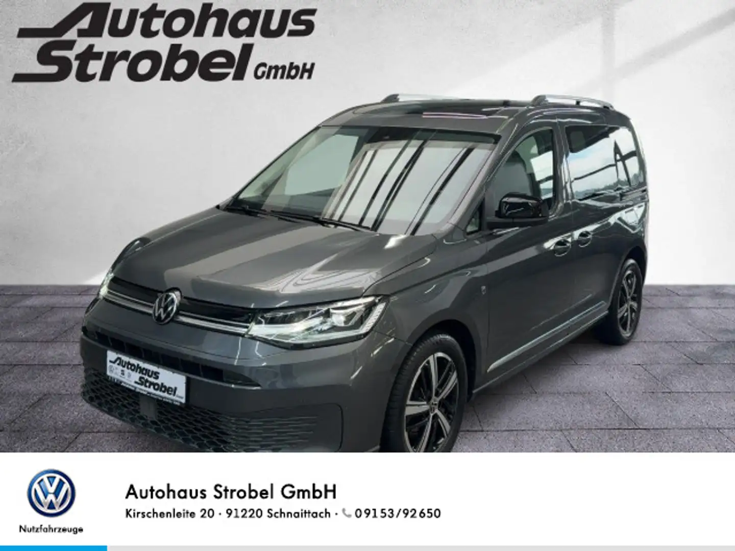 Volkswagen Caddy 2.0 TDI DSG Style ACC LED Navi Pano Grau - 1