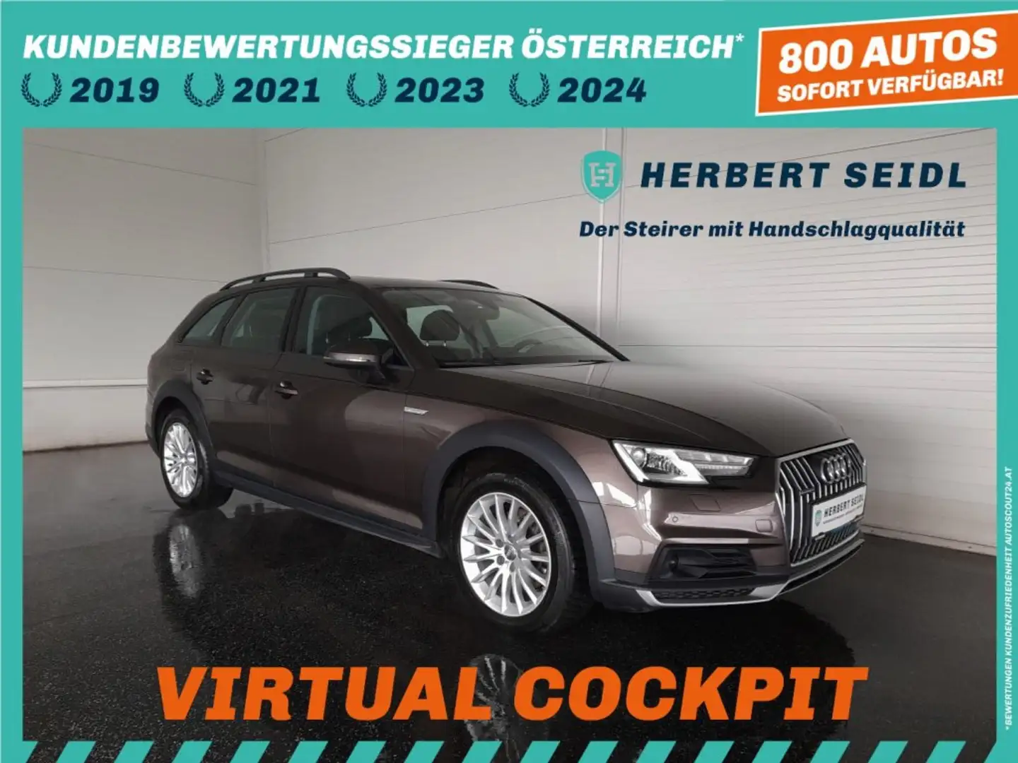 Audi Allroad A4 Allroad quattro 2,0 TDI S-tr *STANDHZG / SKY / VIRTUELL / XENON / NAVI / AHV / ASS PAKET TOUR / E-KLAPPE / KEYLESS* Braun - 1