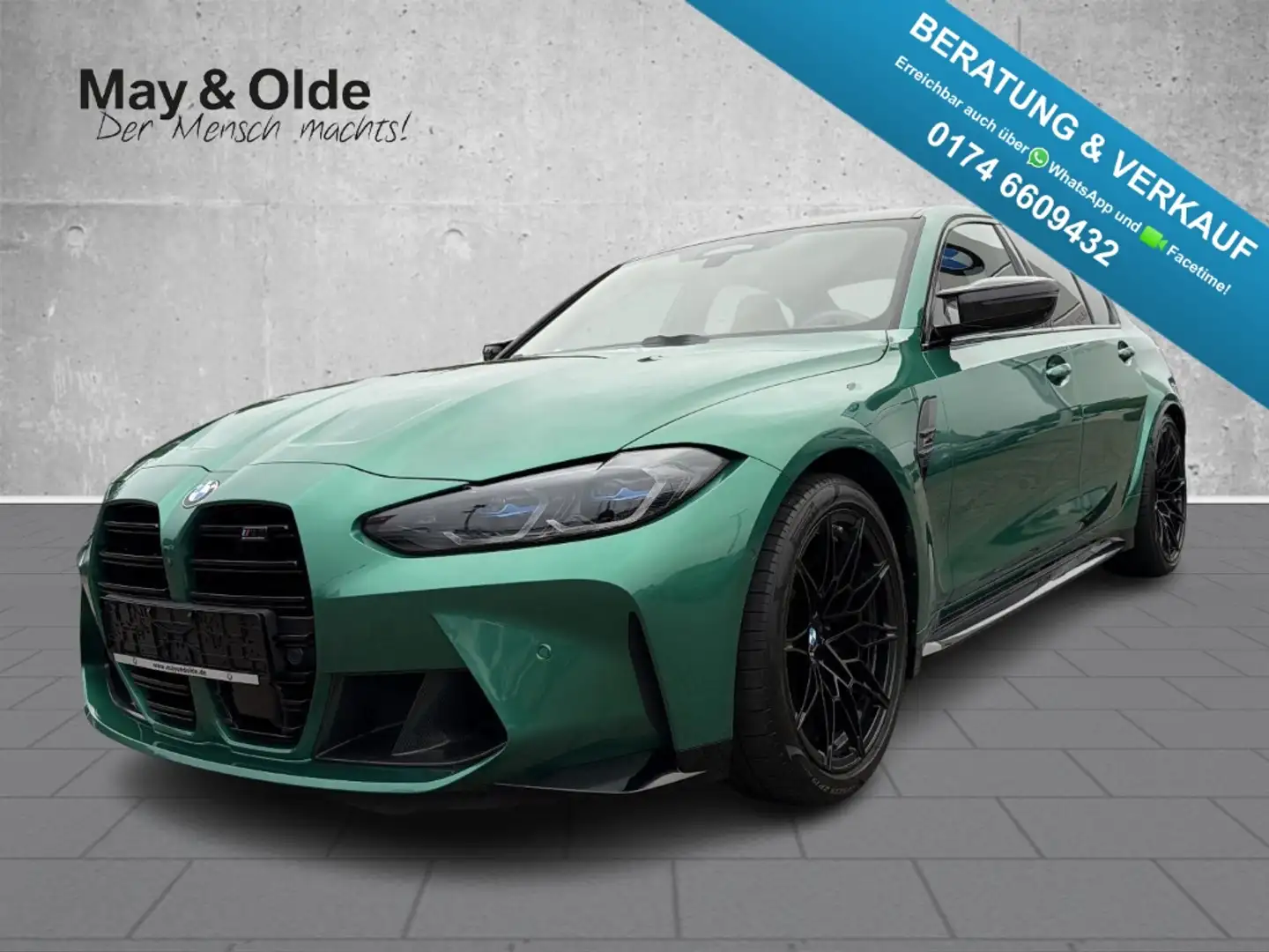 BMW M3 COMPETITION M XDR Sportpaket AD Navi Leder Digital Grün - 1