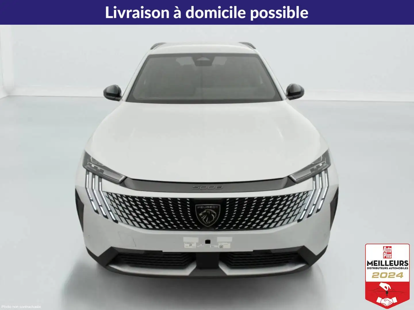 Peugeot 5008 NOUVEAU HYBRID 136 E-DCS6 ALLURE Blanc - 2