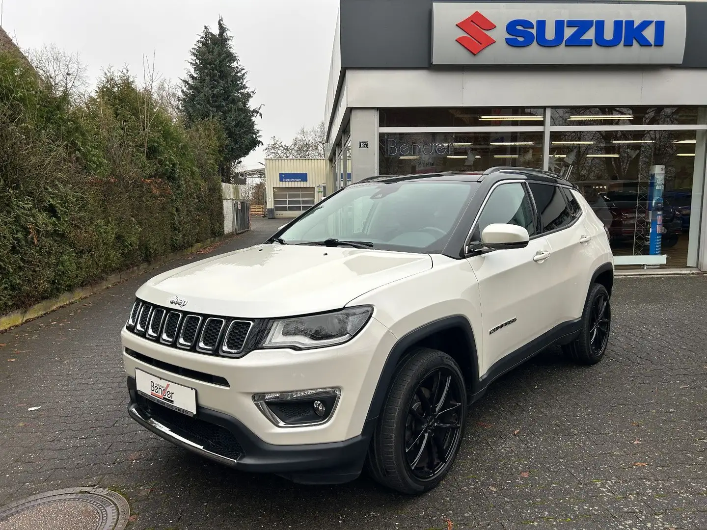 Jeep Compass Limited 4WD PANO LEDER NAVI ELEKT. SITZE Blanc - 1