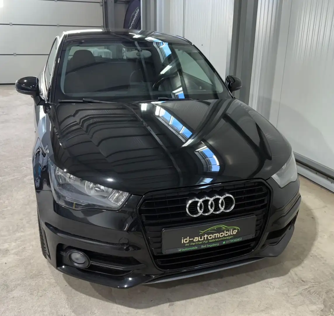 Audi A1 attraction S-Line, MFL, 2 Hand, Garantie Schwarz - 2