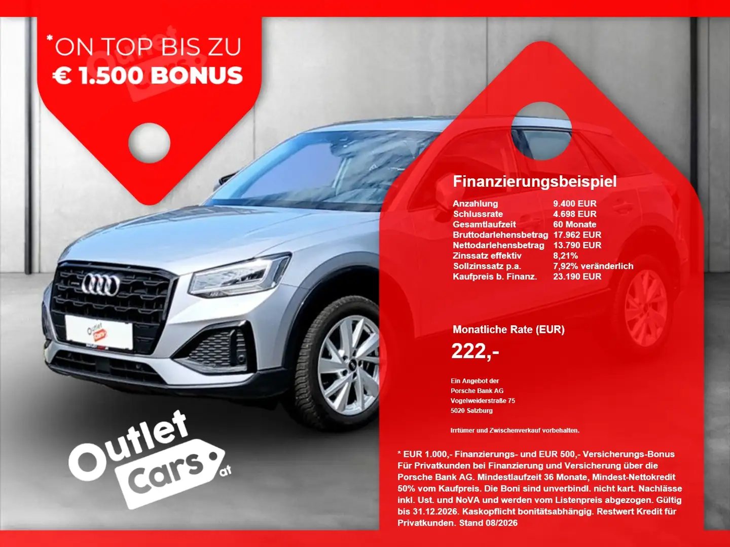 Audi Q2 quattro 35 TDI Aut. LED+LEDER+NAVI+RADAR+RFK Silber - 1