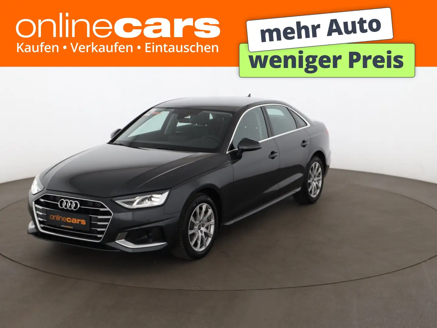 Audi A4 Limousine 40 TDI advanced Aut LED LEDER NAVI Grau - 1