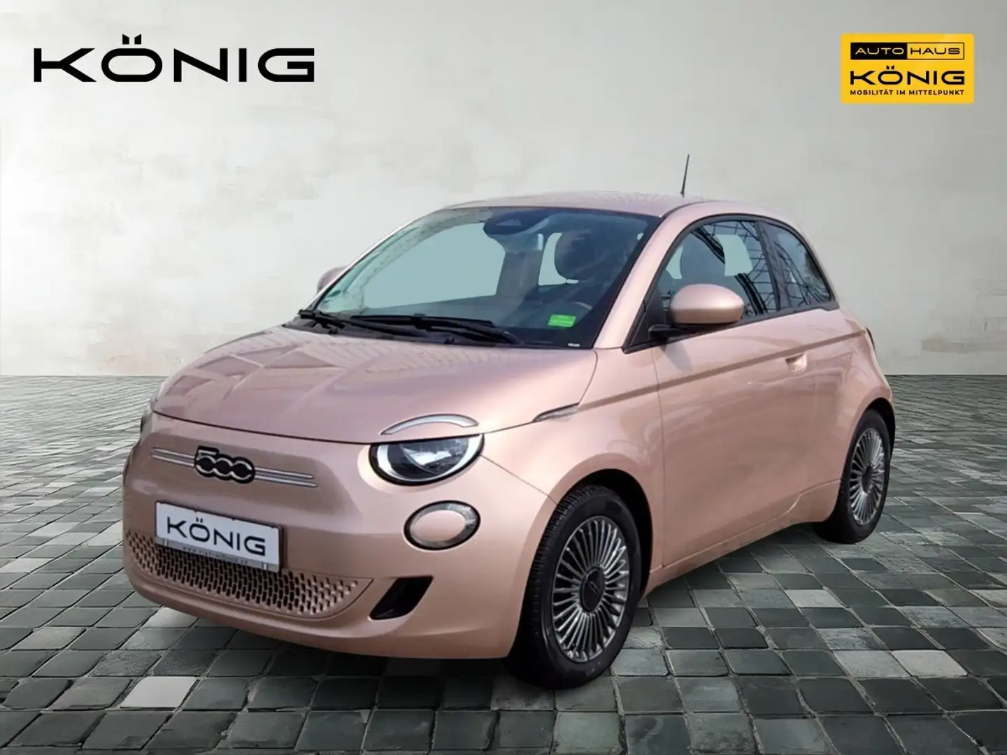 Fiat 500e Icon CCS PDC Tempomat Klimaauto. CarPlay Auriu - 1