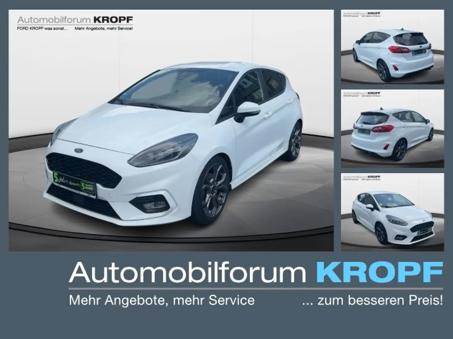 Ford Fiesta 1.0 EcoBoost ST-Line X LED NAVI ACC TWA Wit - 1