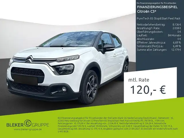 2022 Citroen C3 in White for sale