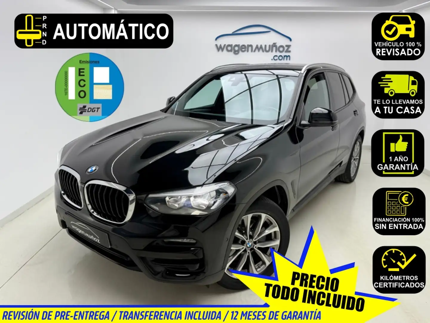 BMW X3 xDrive 20dA Negro - 1