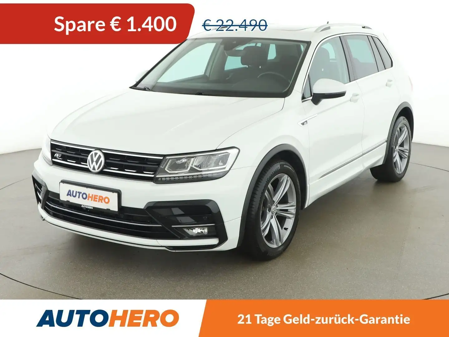 Volkswagen Tiguan 1.4 TSI Comfortline BlueMotion R-Line Weiß - 1