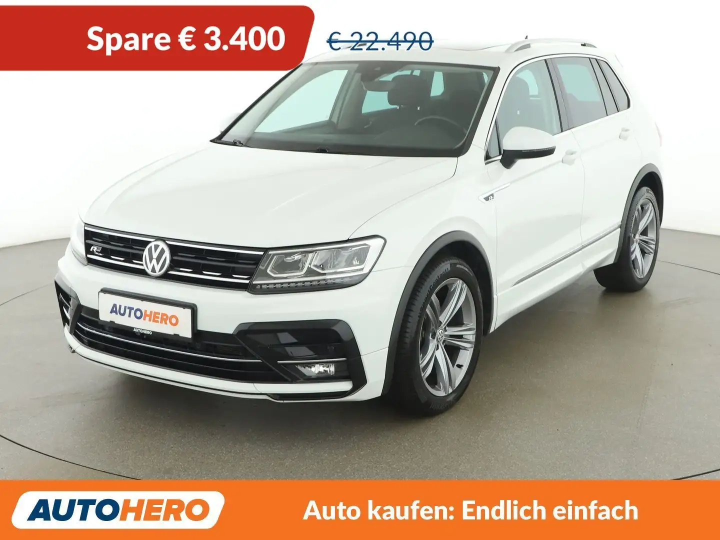 Volkswagen Tiguan 1.4 TSI Comfortline BlueMotion R-Line Weiß - 1