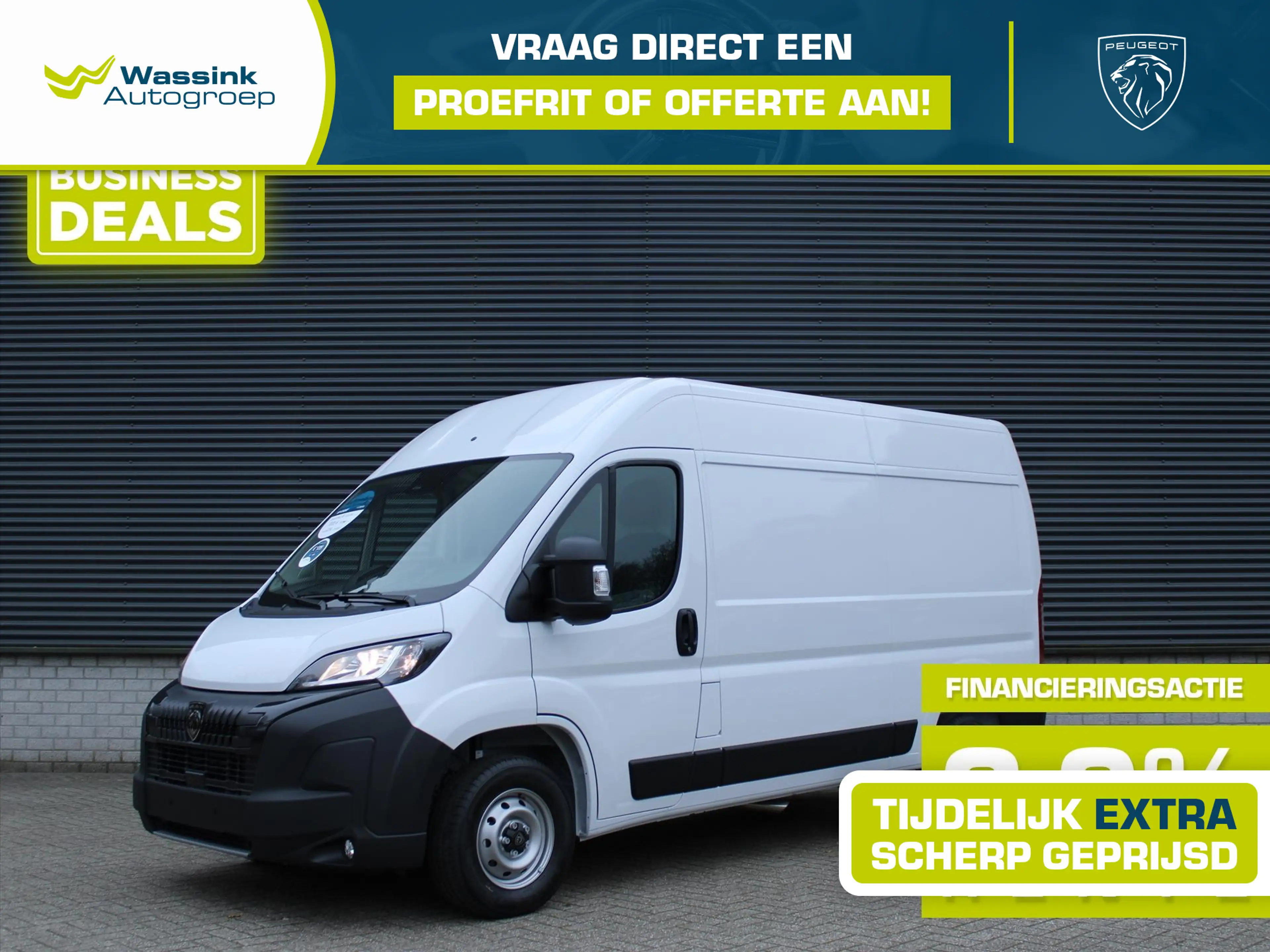Peugeot Boxer 2.2 HDi 140PK L2H2 3,5T NIEUW I Trekhaak 3000 kg t