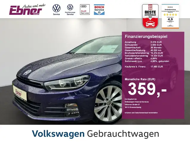 Volkswagen Scirocco SPORT 1.4TSI 1.HAND ERST 28tKM! SITZHZG+GRA+2xPDC+