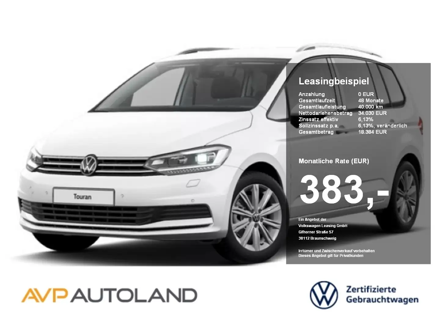 Volkswagen Touran 2.0 TDI MOVE | NAVI | LED | 7-SITZER | Blanco - 1