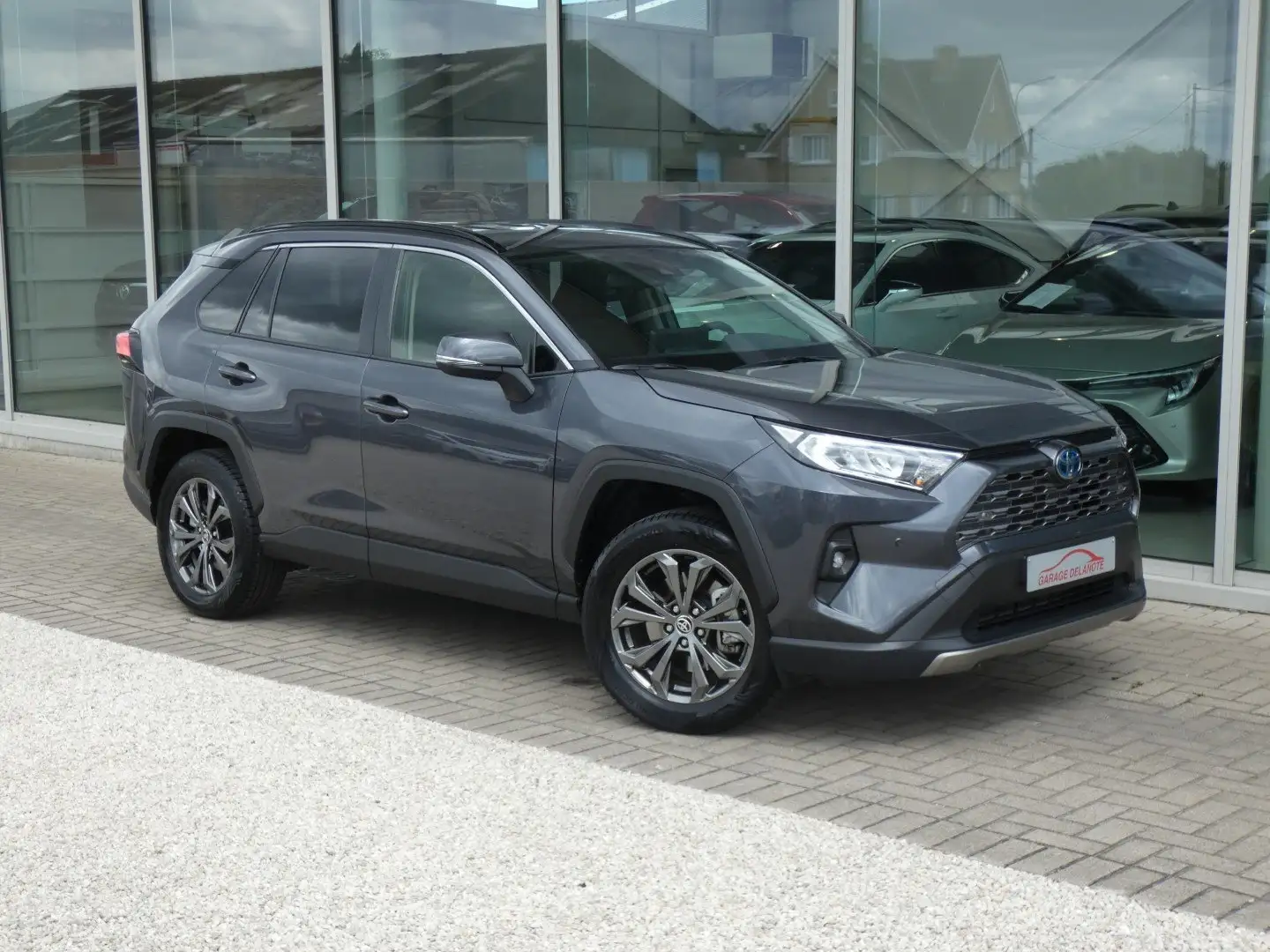 Toyota RAV 4 HYBRID Dynamic Plus +Dodehoek Carplay GPS Gris - 1