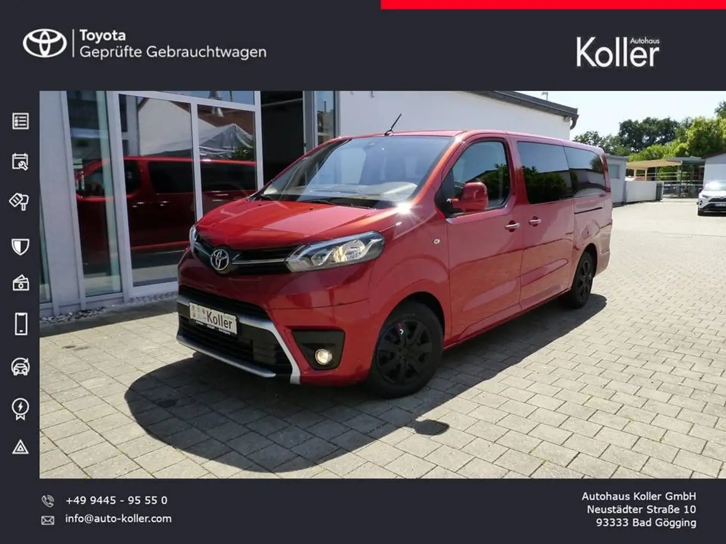 Toyota Proace Verso 2.0D Autom L2 ShuttleComfort 9Sitze Orange - 1