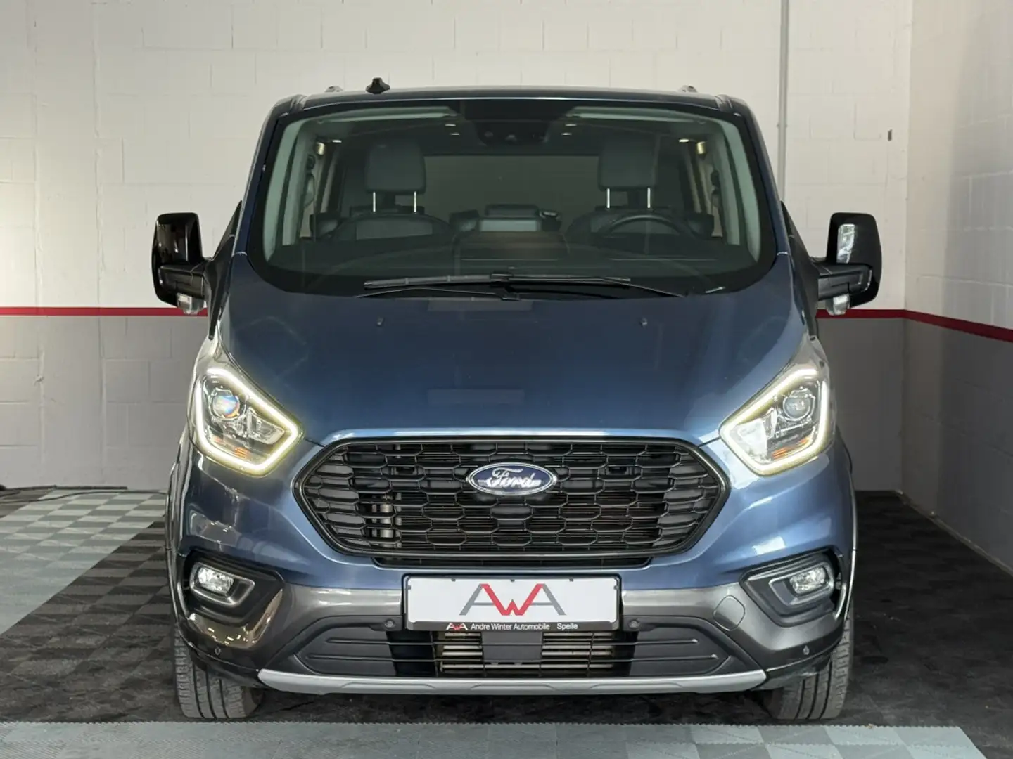 Ford Tourneo Custom L2 Active 8-Sitze ACC AHK Standhz Blau - 2
