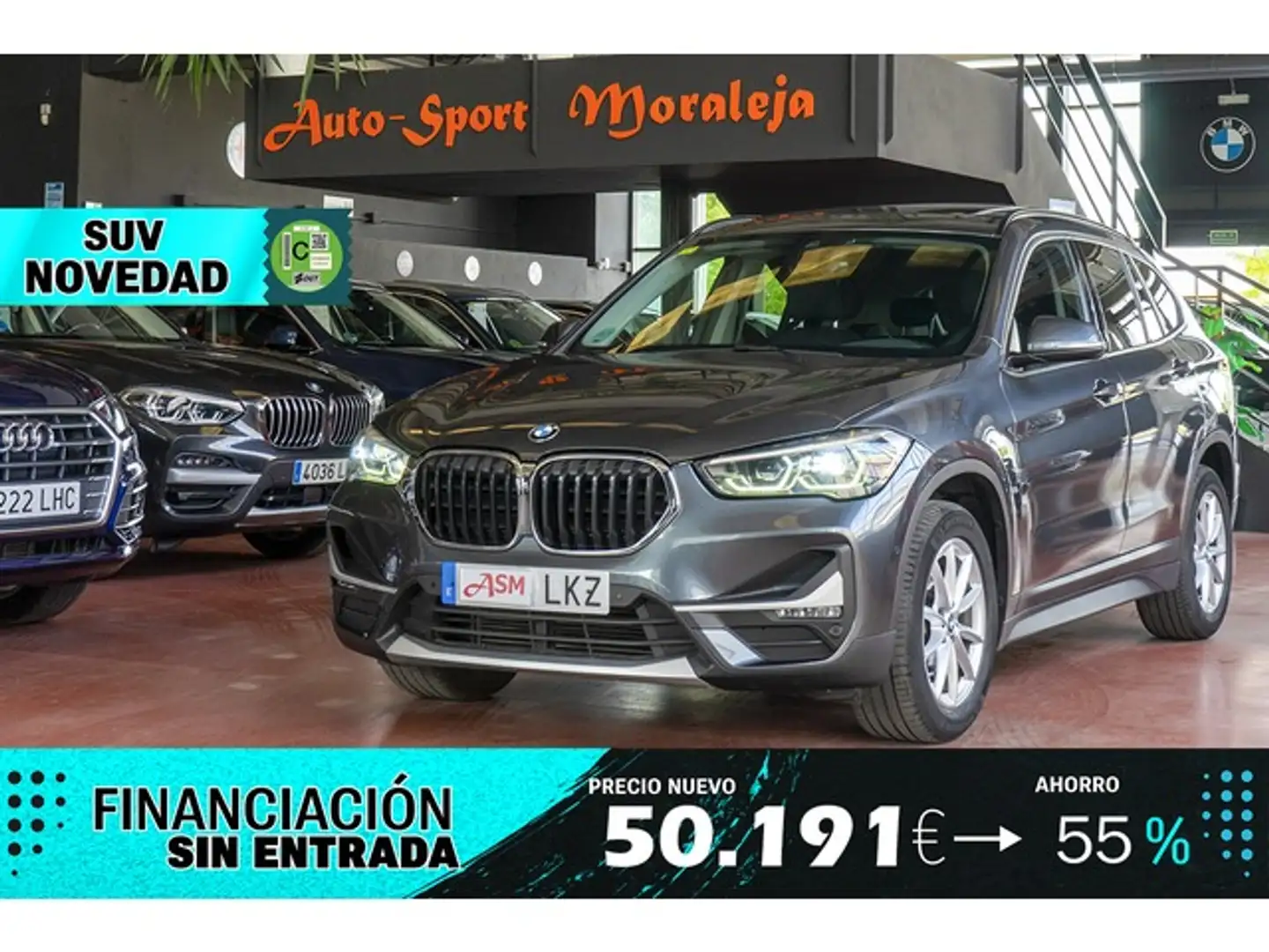 BMW X1 sDrive 16dA Business Gris - 1