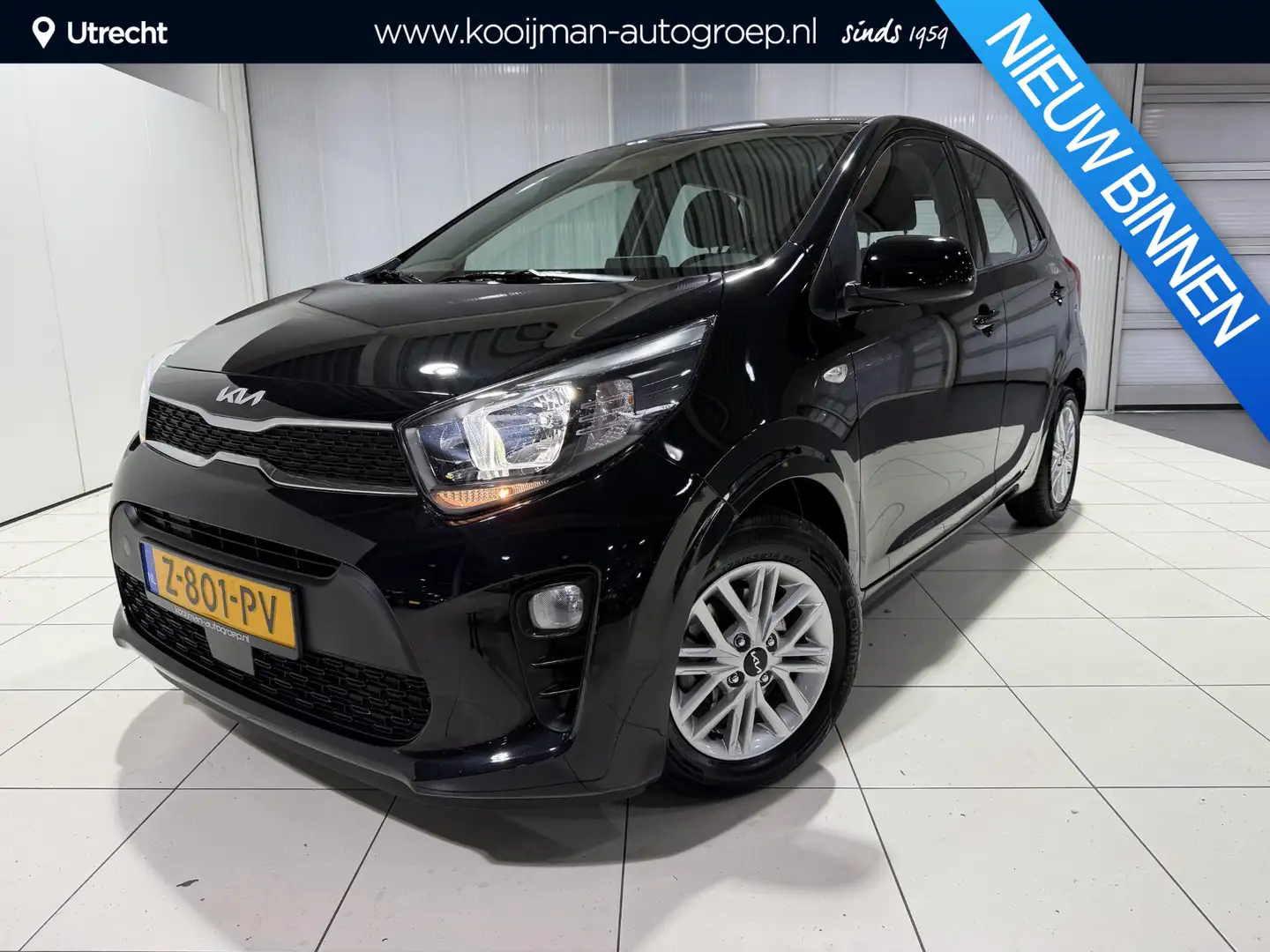Kia Picanto 1.0 DPi DynamicLine AUTOMAAT, Apple Carplay/Androi Noir - 1
