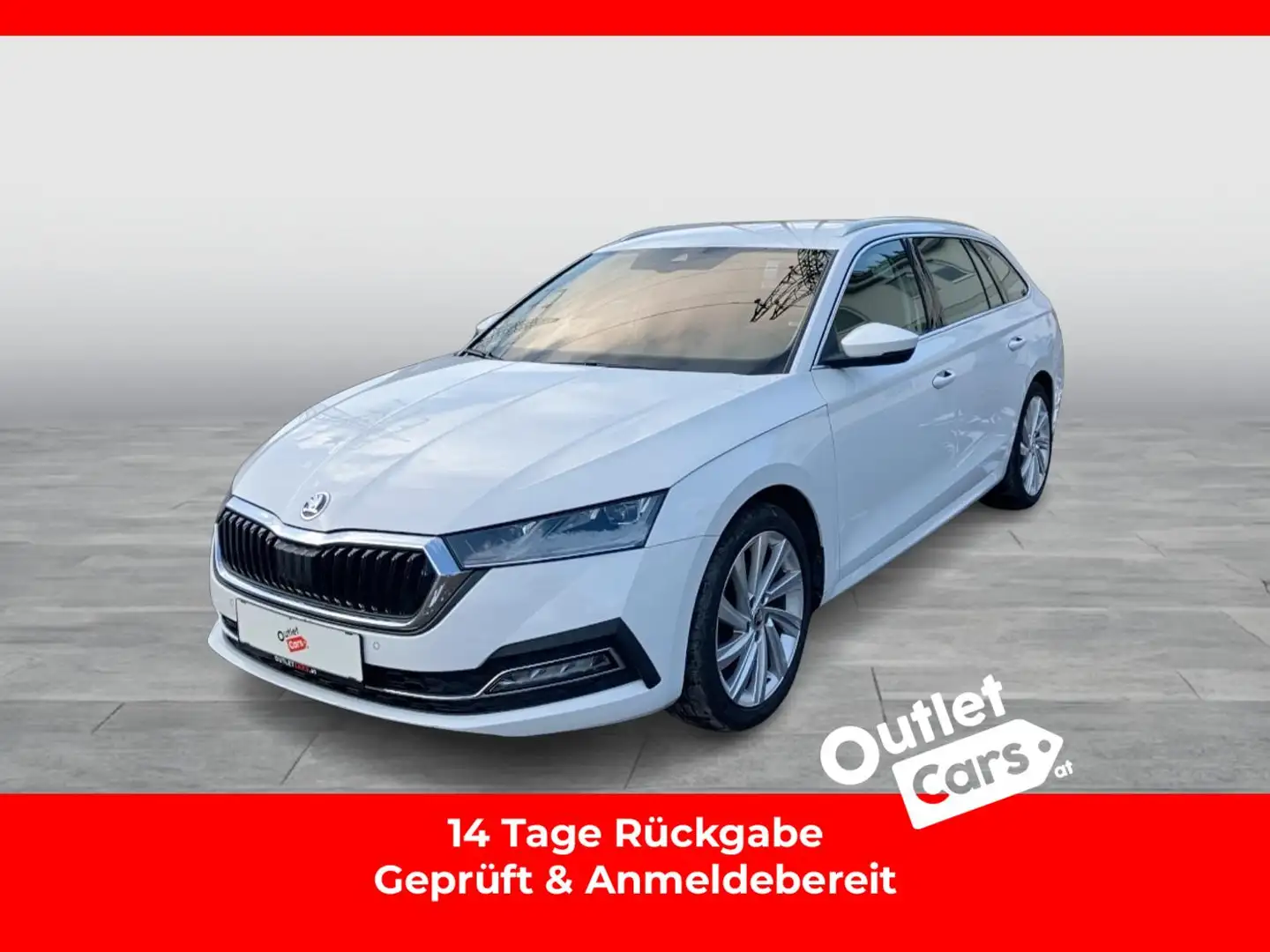 Skoda Octavia Combi 2.0 TDI Style DSG MATRIX+AHK+LEDER Weiß - 1