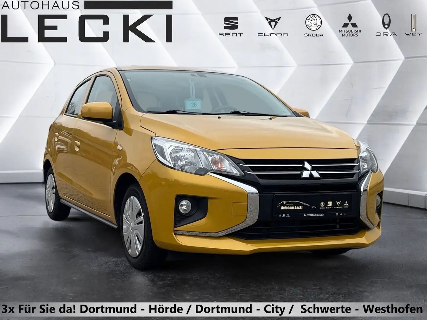 Mitsubishi Space Star Select 1.2 *KLIMA*RADIO*DAB*4SEASON* Jaune - 1