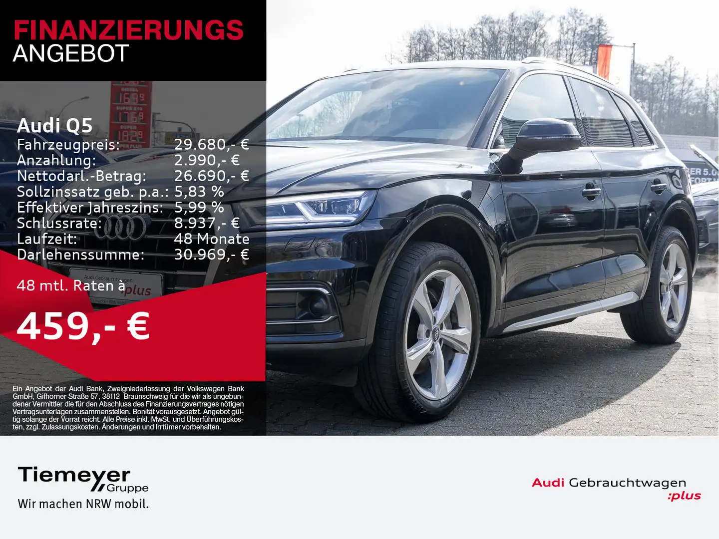 Audi Q5 35 TDI Q DESIGN NAVI LED SITZHZG LM19 Schwarz - 1