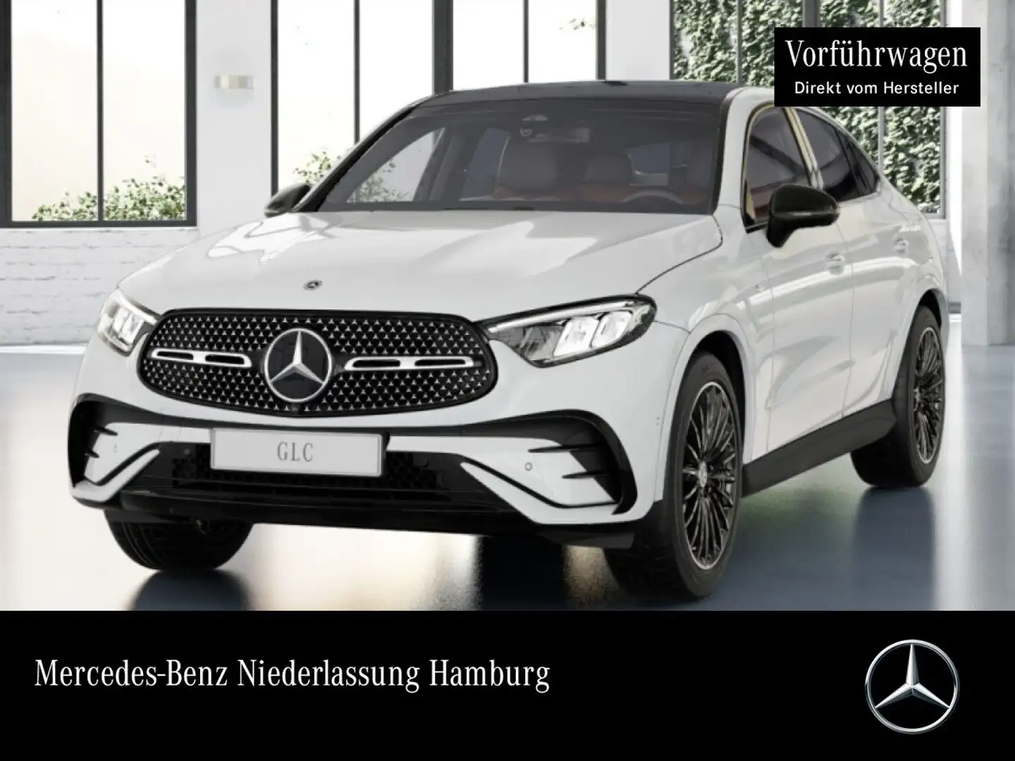 Mercedes-Benz GLC 300 e 4M AMG+NIGHT+PANO+360+AHK+LED+TOTW+9G Weiß - 1