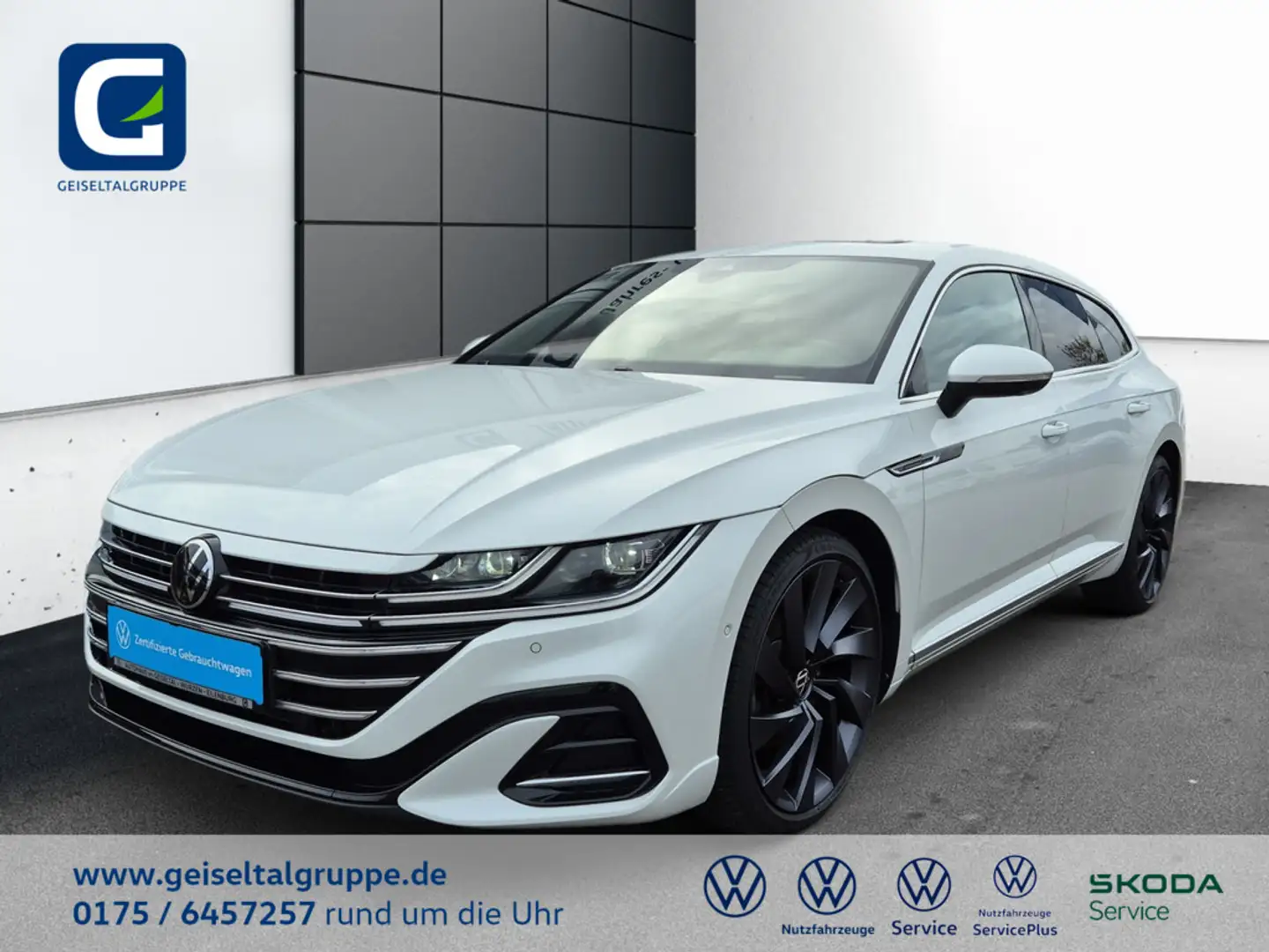 Volkswagen Arteon Shootingbrake 2.0 TDI R-Line 4MOTION *DSG*STANDH*AHK*PANO*UPE 8 Weiß - 1