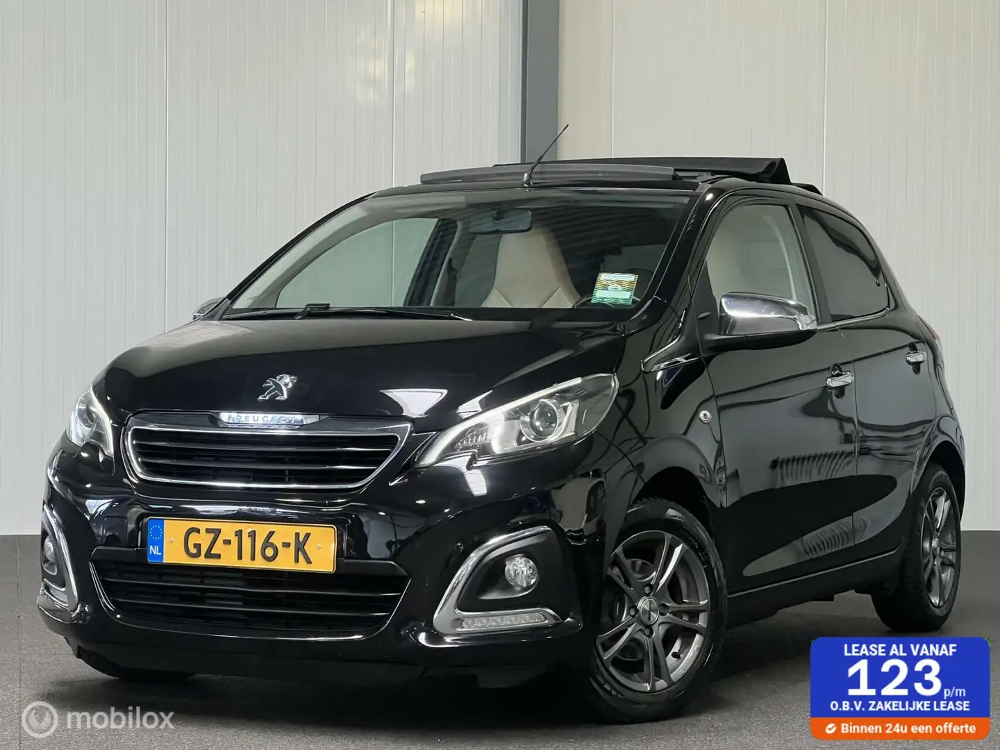 Peugeot 108 1.0 e-VTi Allure TOP! Cabrio [ NAP leder LM navi ] Schwarz - 1