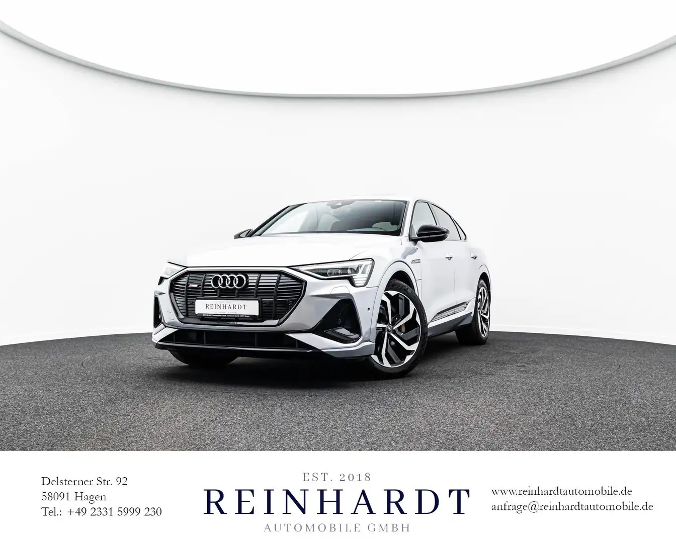 Audi e-tron SPORTBACK 50 2x S LINE 21Z./ACC/PANO/MTRX Argent - 1
