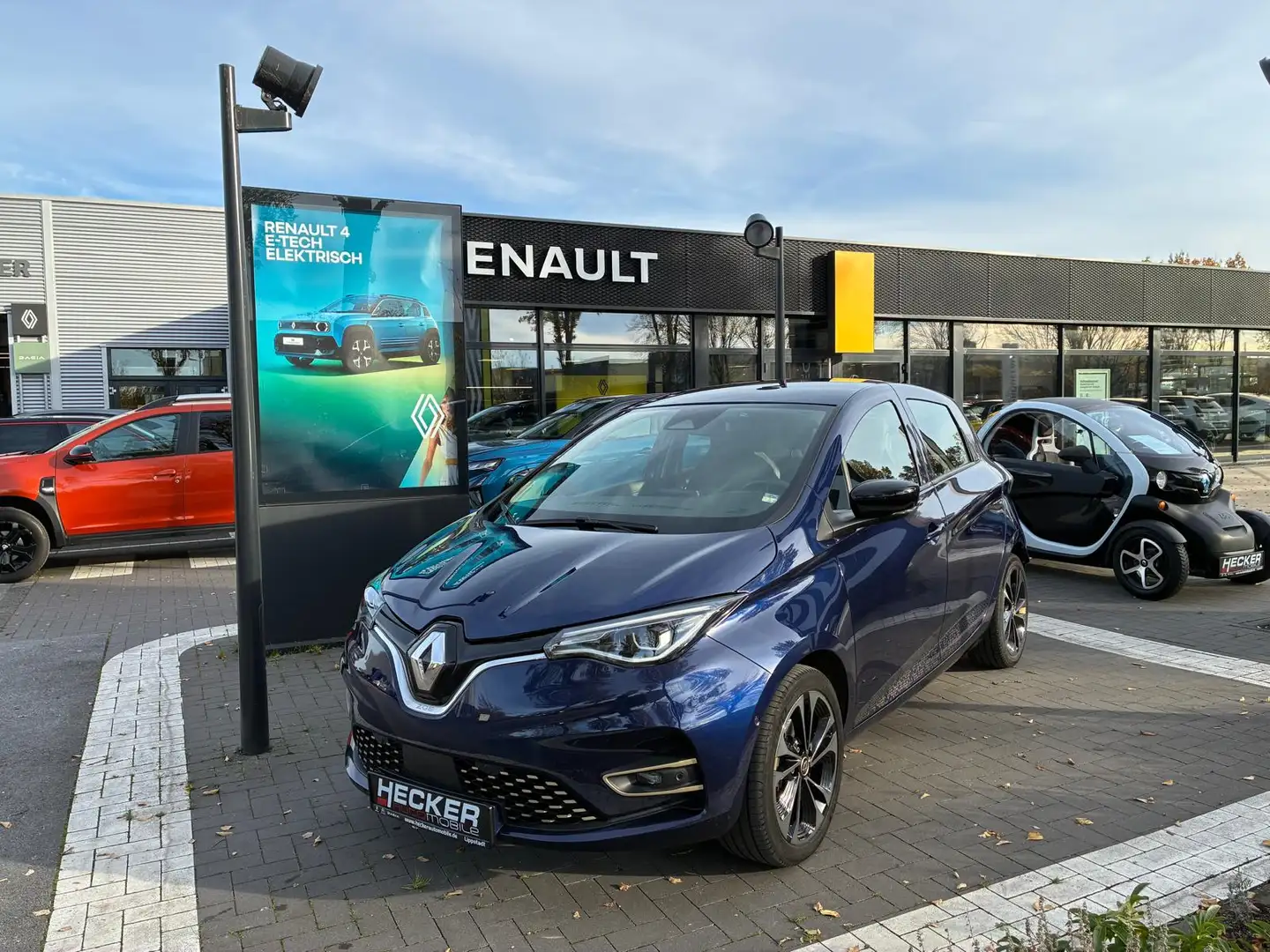 Renault ZOE R135 Iconic (52 kWh) Kaufbatterie CCS Ladeananschl Blau - 1